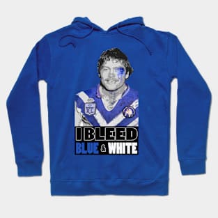 OG FOOTY - Canterbury Bulldogs - Terry Lamb - I BLEED BLUE 'N WHITE Hoodie